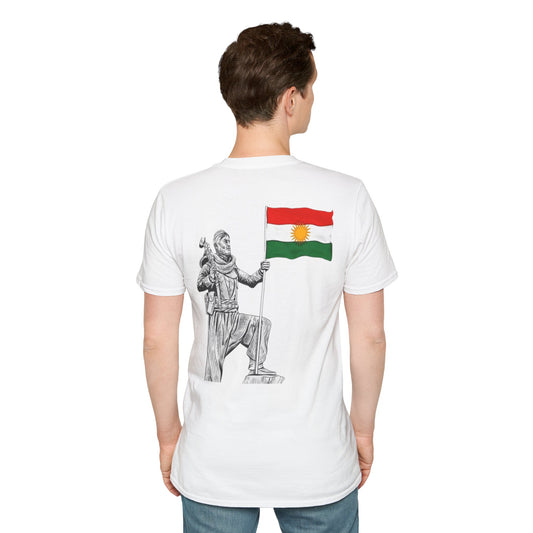 Tîşorta Dizayner – Ala û Berxwedan | Kurdish Freedom Flag T-Shirt